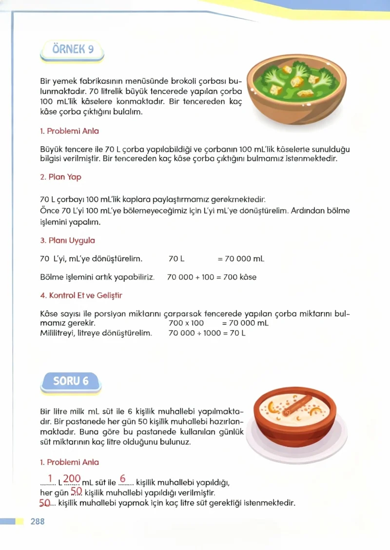 4. Sınıf Matematik Ders Kitabı Cevapları Meb Yayınları Sayfa 288 Çözüm Görseli