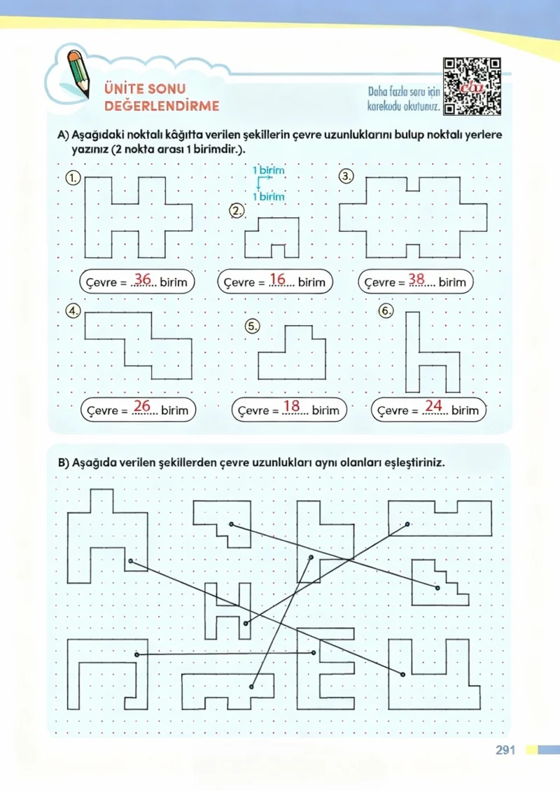 4. Sınıf Matematik Ders Kitabı Cevapları Meb Yayınları Sayfa 291 Çözüm Görseli