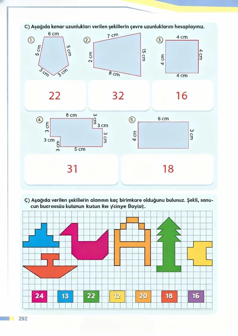4. Sınıf Matematik Ders Kitabı Cevapları Meb Yayınları Sayfa 292 Çözüm Görseli
