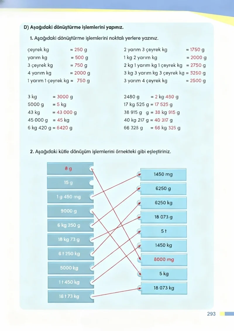 4. Sınıf Matematik Ders Kitabı Cevapları Meb Yayınları Sayfa 293 Çözüm Görseli