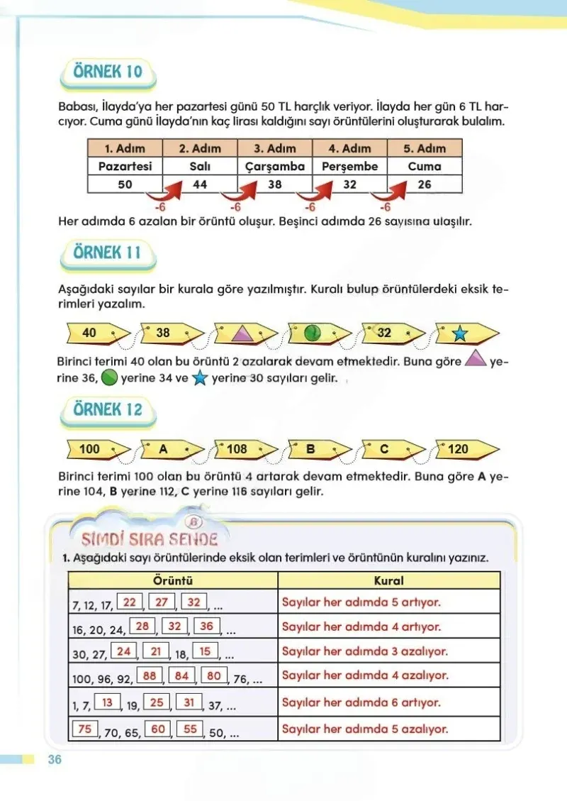 4. Sınıf Matematik Ders Kitabı Cevapları Meb Yayınları Sayfa 36 Çözüm Görseli