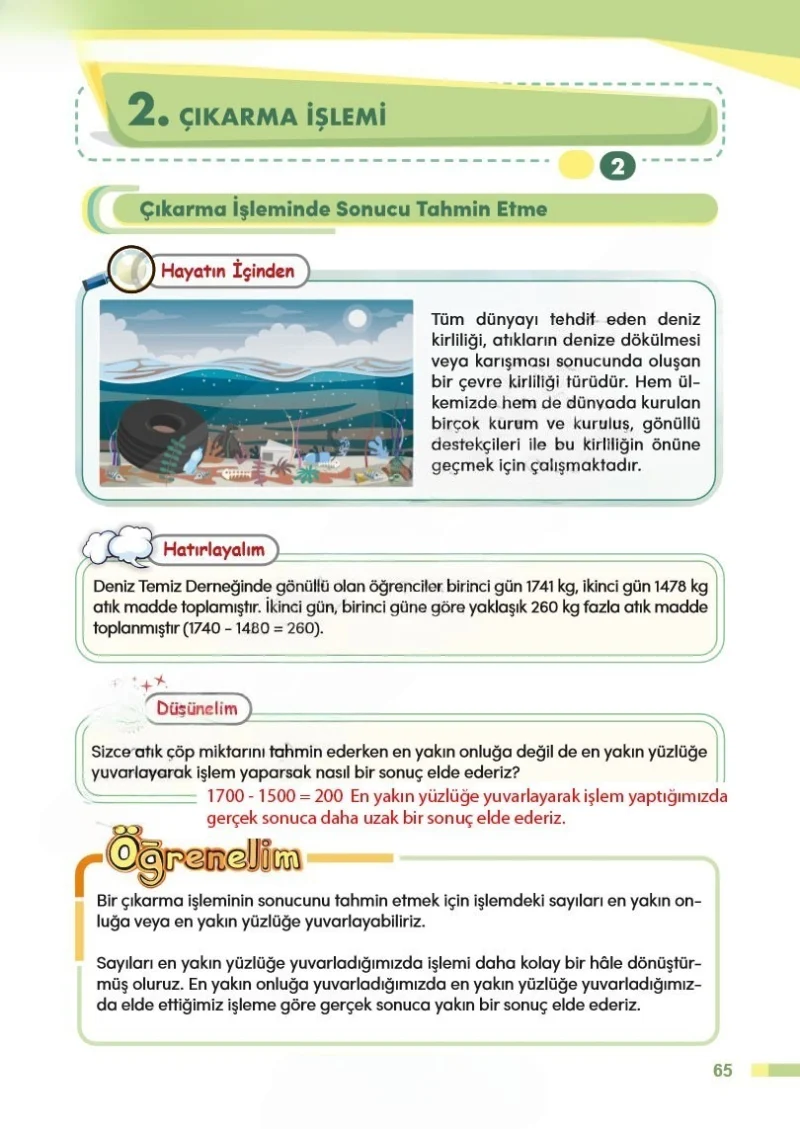 4. Sınıf Matematik Ders Kitabı Cevapları Meb Yayınları Sayfa 65 Çözüm Görseli