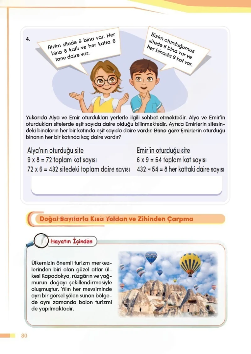 4. Sınıf Matematik Ders Kitabı Cevapları Meb Yayınları Sayfa 80 Çözüm Görseli