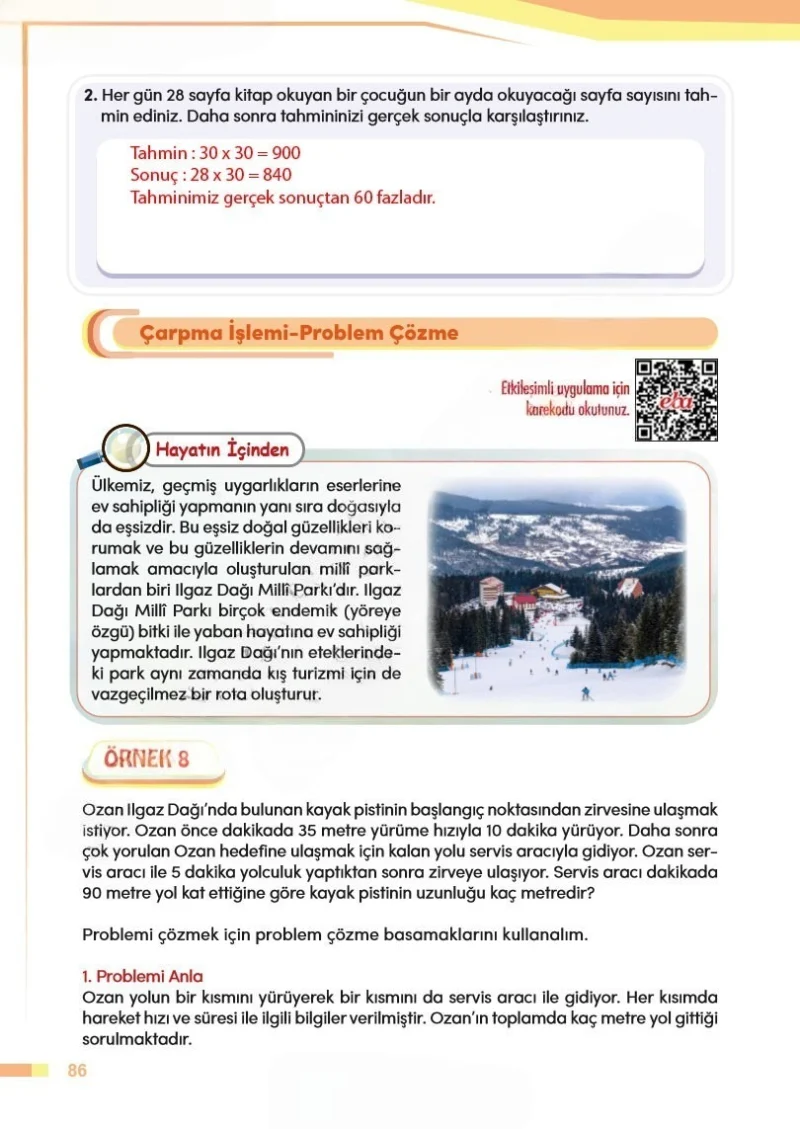 4. Sınıf Matematik Ders Kitabı Cevapları Meb Yayınları Sayfa 86 Çözüm Görseli