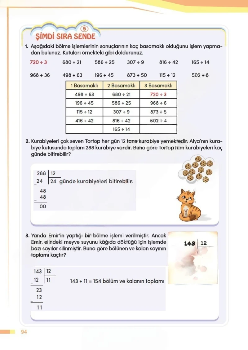 4. Sınıf Matematik Ders Kitabı Cevapları Meb Yayınları Sayfa 94 Çözüm Görseli