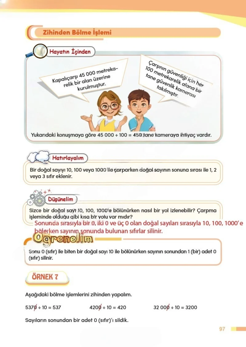 4. Sınıf Matematik Ders Kitabı Cevapları Meb Yayınları Sayfa 97 Çözüm Görseli