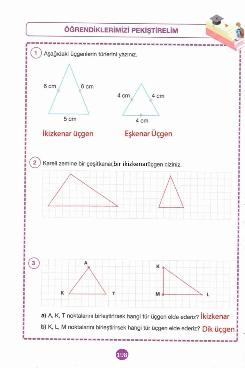 4. Sınıf Matematik Ders Kitabı Cevapları Pasifik Yayınları Sayfa 198 Çözüm Görseli