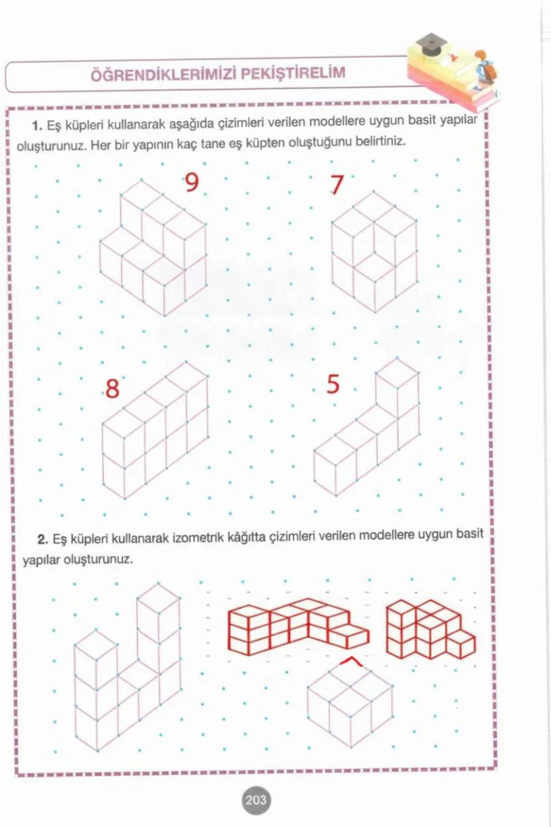 4. Sınıf Matematik Ders Kitabı Cevapları Pasifik Yayınları Sayfa 203 Çözüm Görseli