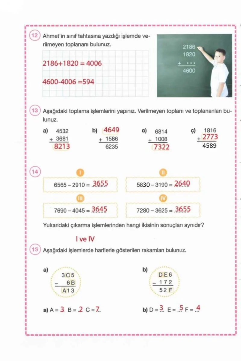 4. Sınıf Matematik Ders Kitabı Cevapları Pasifik Yayınları Sayfa 60 Çözüm Görseli