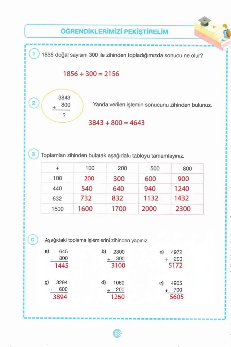 4. Sınıf Matematik Ders Kitabı Cevapları Pasifik Yayınları Sayfa 68 Çözüm Görseli