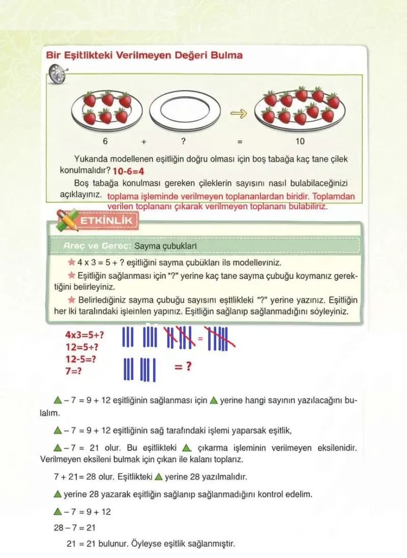 4. Sınıf Matematik Ders Kitabı Cevapları Sevgi Yayınları Sayfa 100 Çözüm Görseli