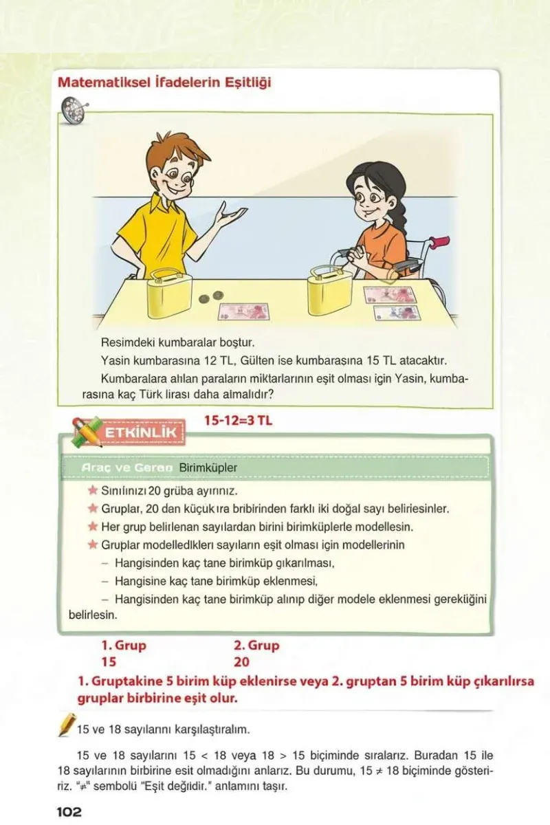 4. Sınıf Matematik Ders Kitabı Cevapları Sevgi Yayınları Sayfa 102 Çözüm Görseli