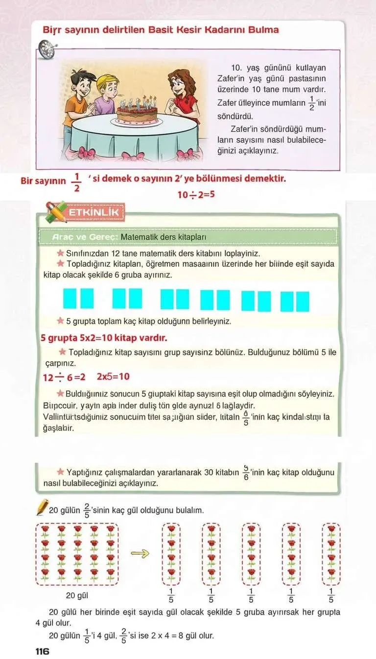 4. Sınıf Matematik Ders Kitabı Cevapları Sevgi Yayınları Sayfa 116 Çözüm Görseli