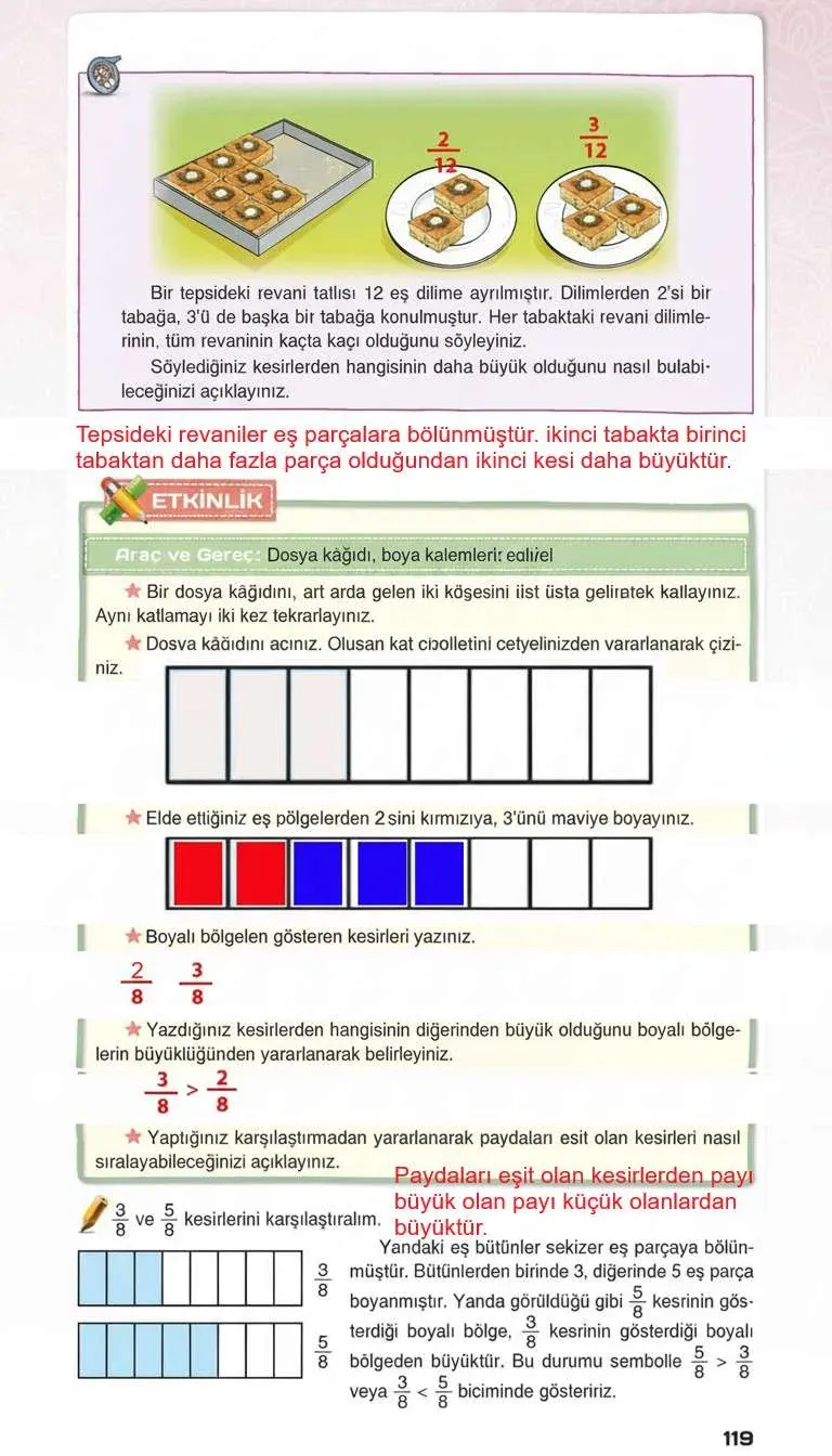 4. Sınıf Matematik Ders Kitabı Cevapları Sevgi Yayınları Sayfa 119 Çözüm Görseli