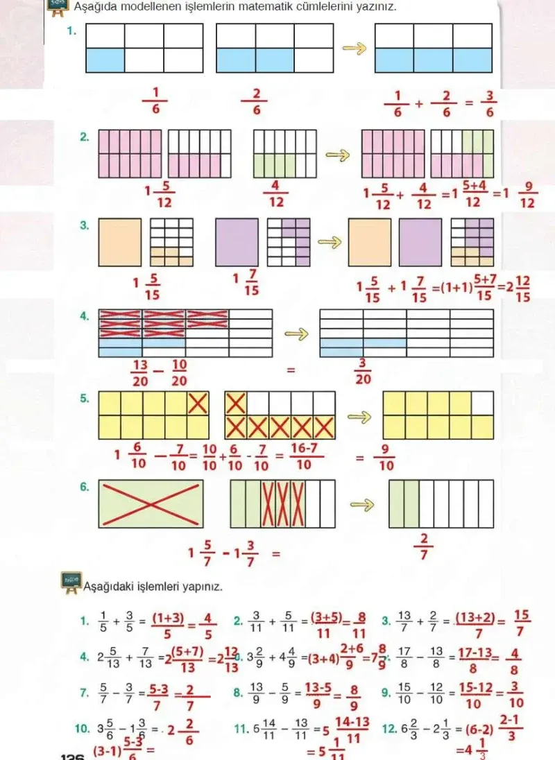 4. Sınıf Matematik Ders Kitabı Cevapları Sevgi Yayınları Sayfa 126 Çözüm Görseli