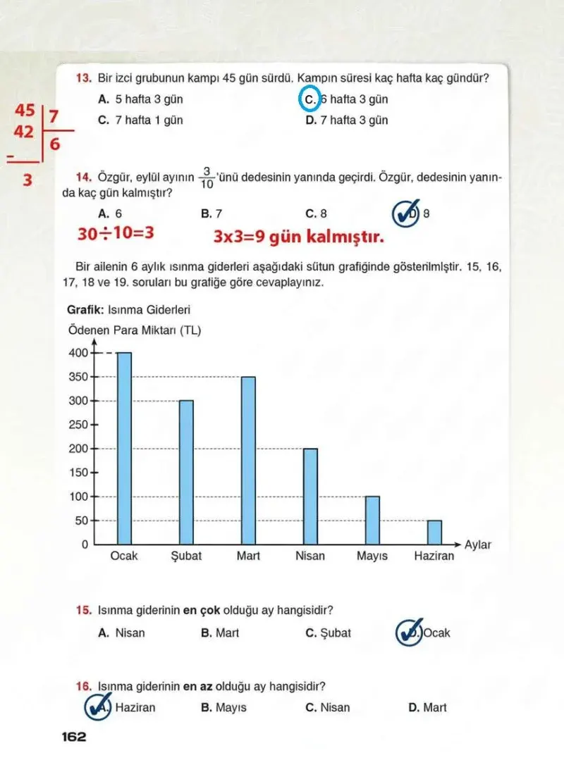 4. Sınıf Matematik Ders Kitabı Cevapları Sevgi Yayınları Sayfa 162 Çözüm Görseli