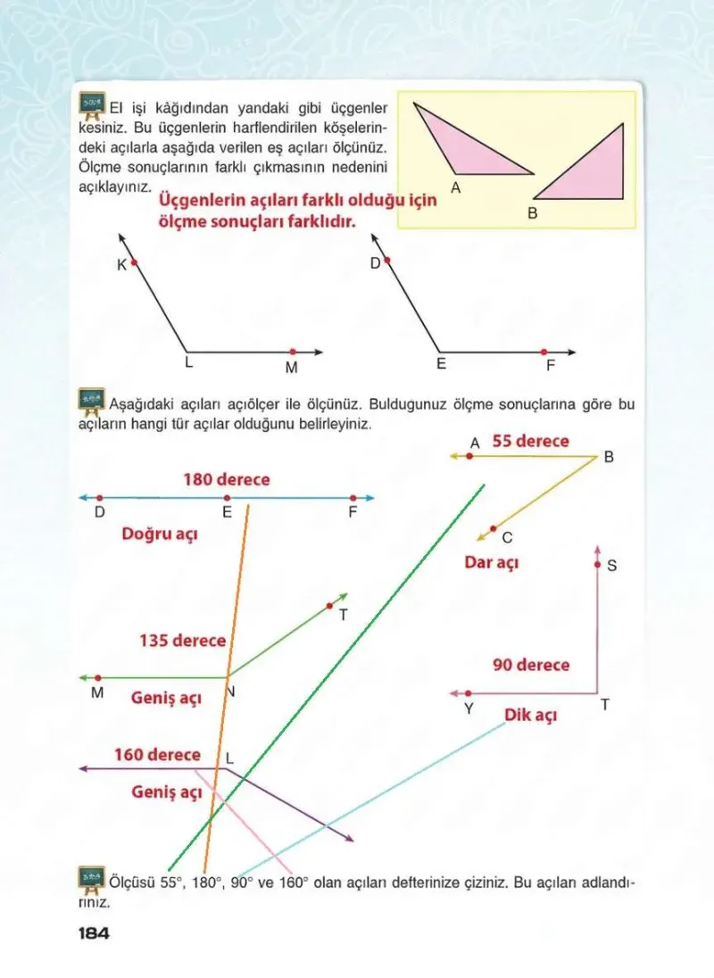 4. Sınıf Matematik Ders Kitabı Cevapları Sevgi Yayınları Sayfa 184 Çözüm Görseli