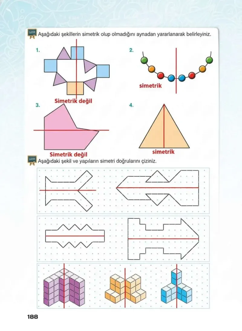 4. Sınıf Matematik Ders Kitabı Cevapları Sevgi Yayınları Sayfa 188 Çözüm Görseli