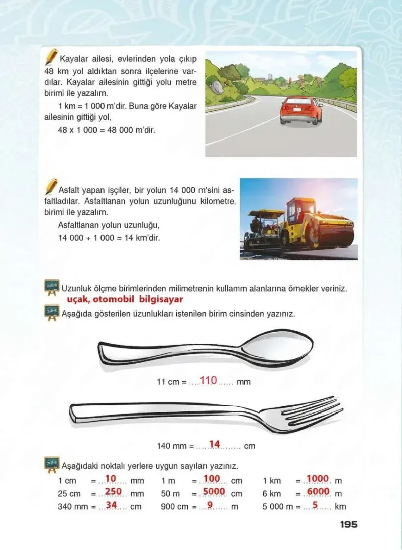 4. Sınıf Matematik Ders Kitabı Cevapları Sevgi Yayınları Sayfa 195 Çözüm Görseli