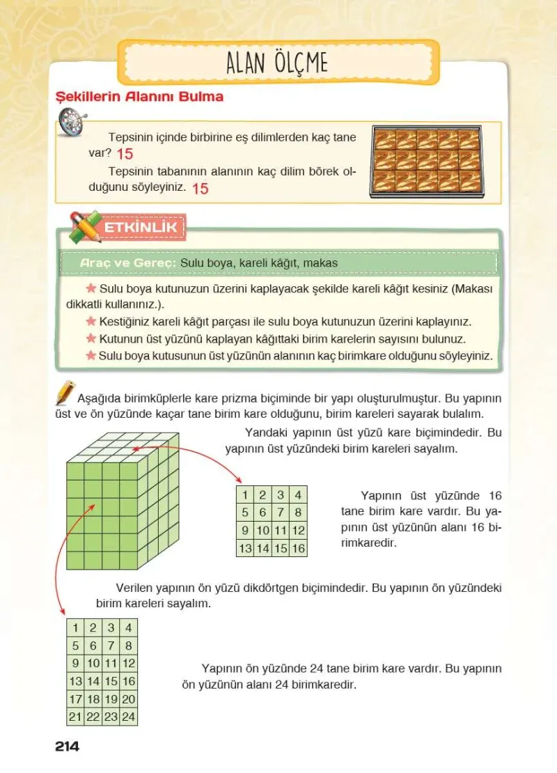 4. Sınıf Matematik Ders Kitabı Cevapları Sevgi Yayınları Sayfa 214 Çözüm Görseli