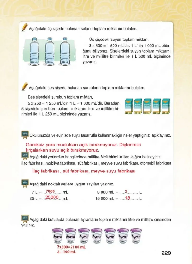 4. Sınıf Matematik Ders Kitabı Cevapları Sevgi Yayınları Sayfa 229 Çözüm Görseli