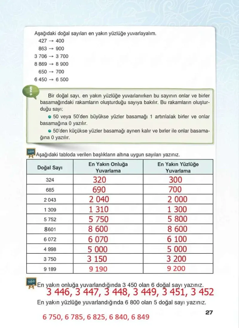 4. Sınıf Matematik Ders Kitabı Cevapları Sevgi Yayınları Sayfa 27 Çözüm Görseli