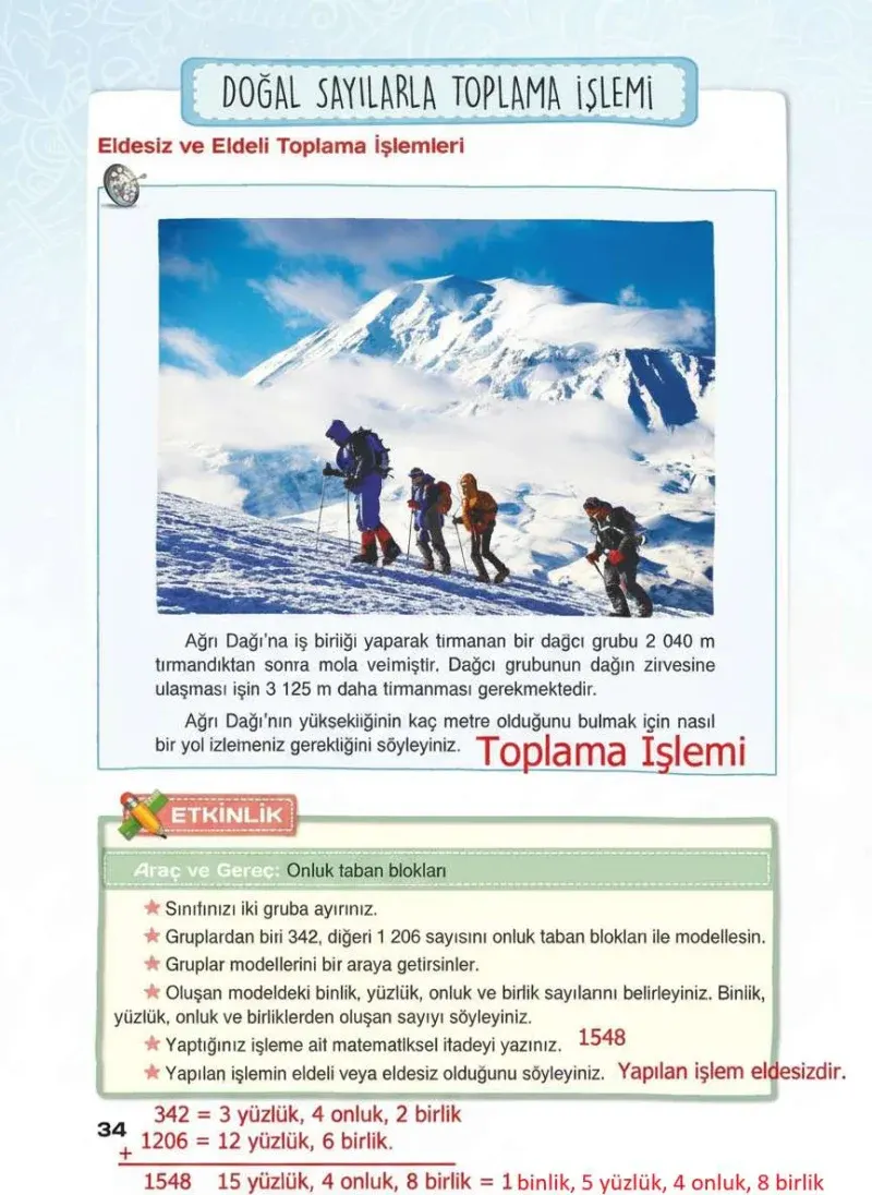 4. Sınıf Matematik Ders Kitabı Cevapları Sevgi Yayınları Sayfa 34 Çözüm Görseli