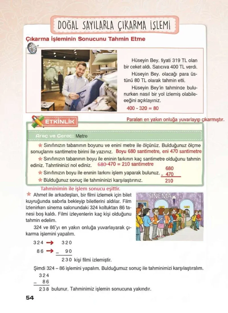 4. Sınıf Matematik Ders Kitabı Cevapları Sevgi Yayınları Sayfa 58 Çözüm Görseli