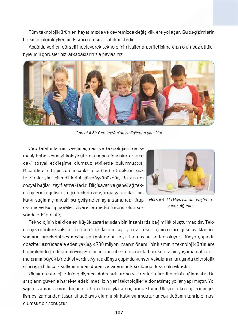 4. Sınıf Sosyal Bilgiler Ders Kitabı Cevapları Ferman Yayınları Sayfa 107 Çözüm Görseli