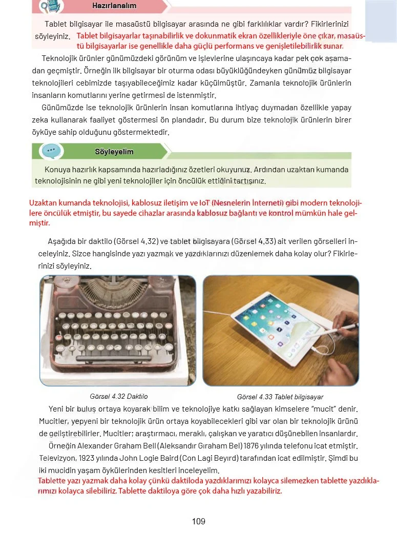 4. Sınıf Sosyal Bilgiler Ders Kitabı Cevapları Ferman Yayınları Sayfa 109 Çözüm Görseli