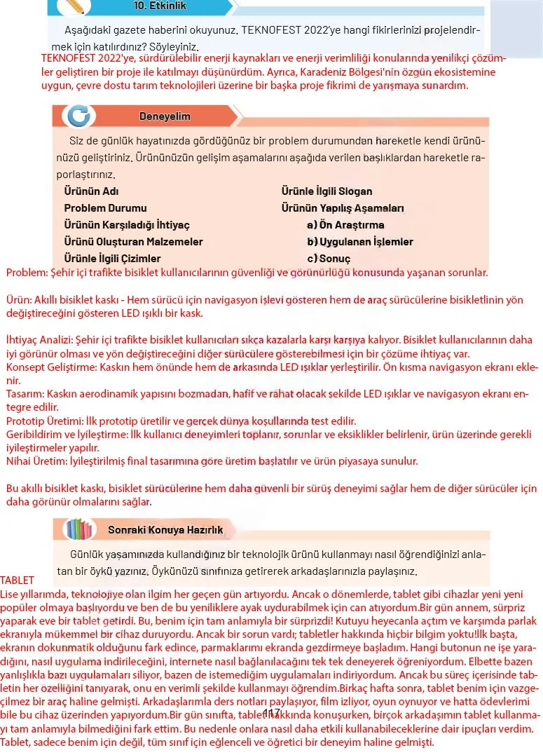 4. Sınıf Sosyal Bilgiler Ders Kitabı Cevapları Ferman Yayınları Sayfa 117 Çözüm Görseli