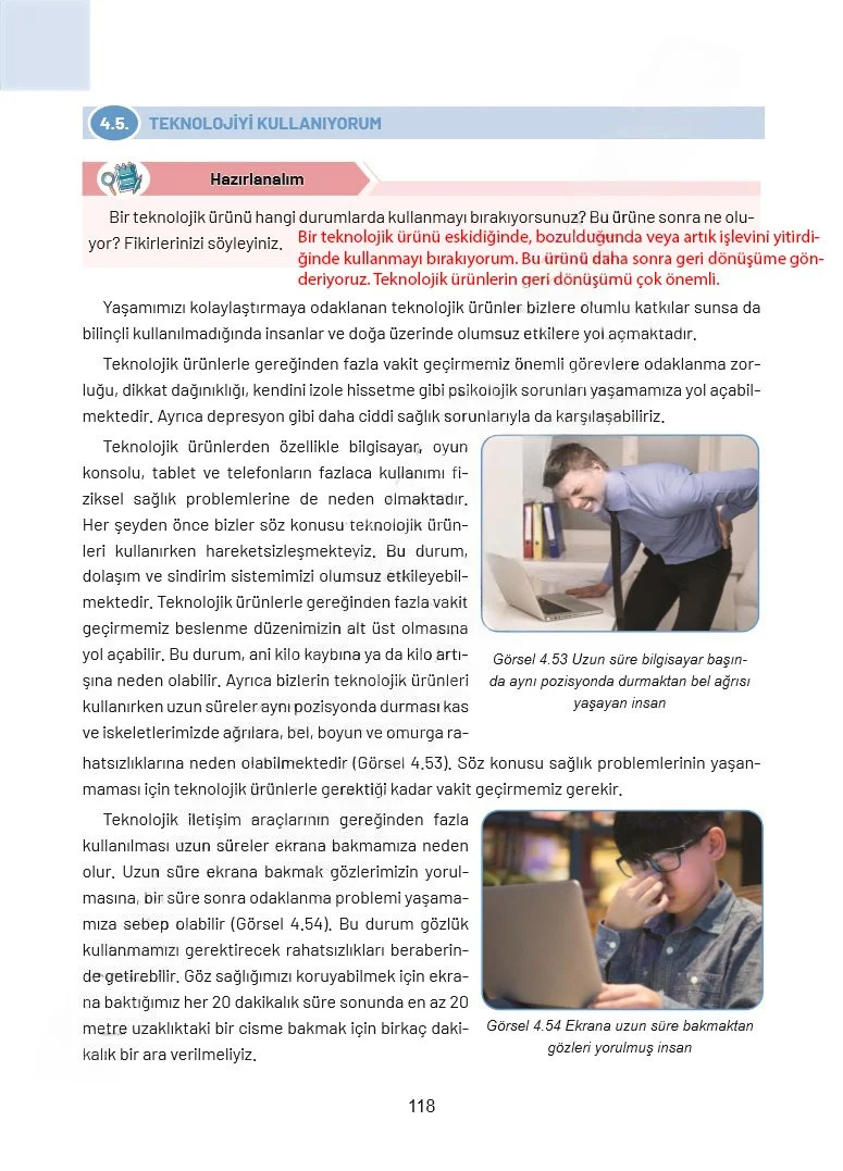 4. Sınıf Sosyal Bilgiler Ders Kitabı Cevapları Ferman Yayınları Sayfa 118 Çözüm Görseli
