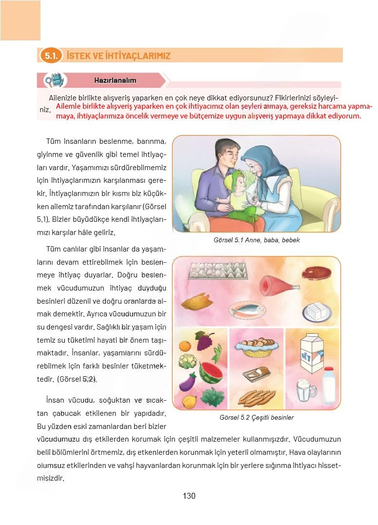 4. Sınıf Sosyal Bilgiler Ders Kitabı Cevapları Ferman Yayınları Sayfa 130 Çözüm Görseli