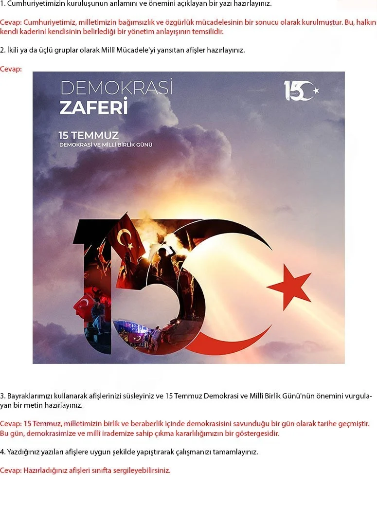 4. Sınıf Sosyal Bilgiler Ders Kitabı Cevapları Ferman Yayınları Sayfa 169 Çözüm Görseli