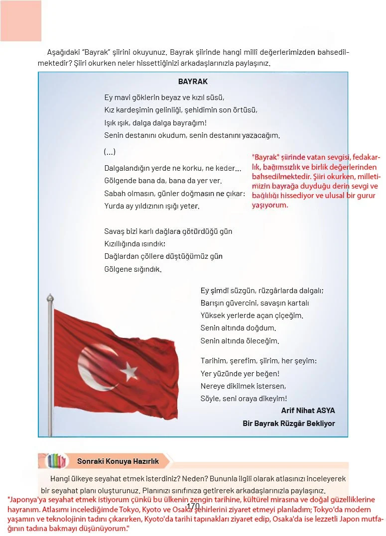 4. Sınıf Sosyal Bilgiler Ders Kitabı Cevapları Ferman Yayınları Sayfa 170 Çözüm Görseli
