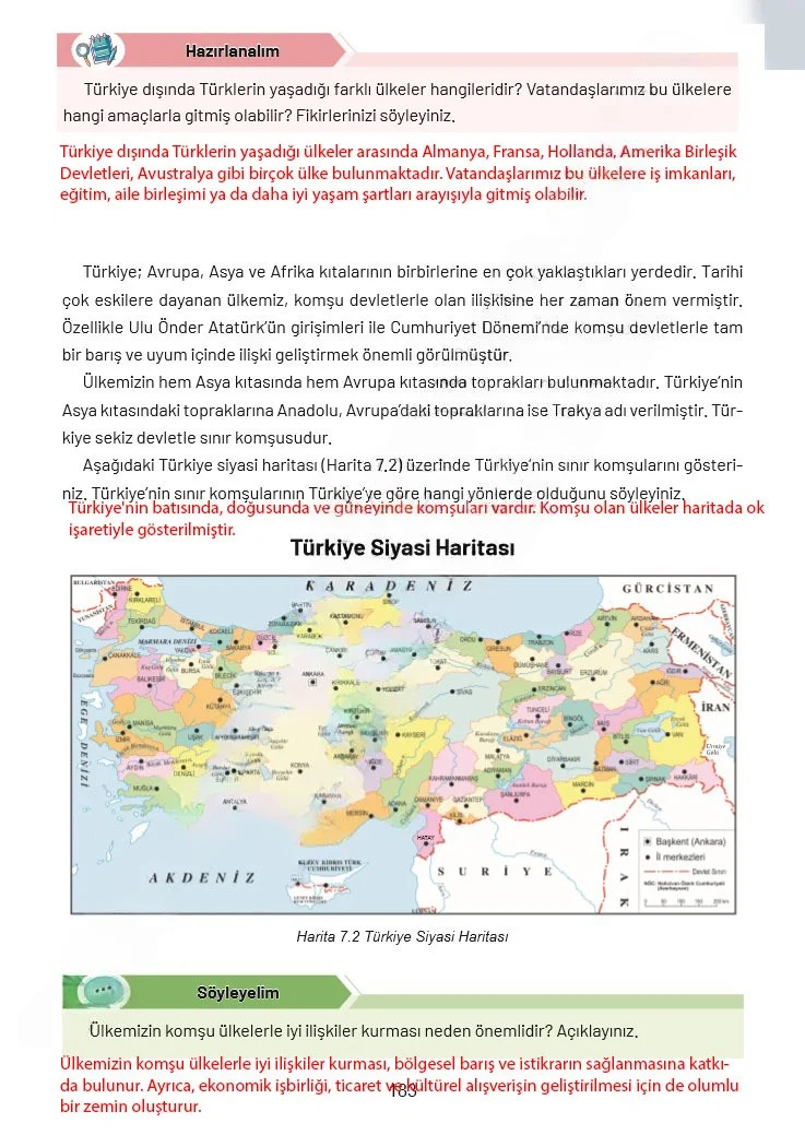 4. Sınıf Sosyal Bilgiler Ders Kitabı Cevapları Ferman Yayınları Sayfa 183 Çözüm Görseli