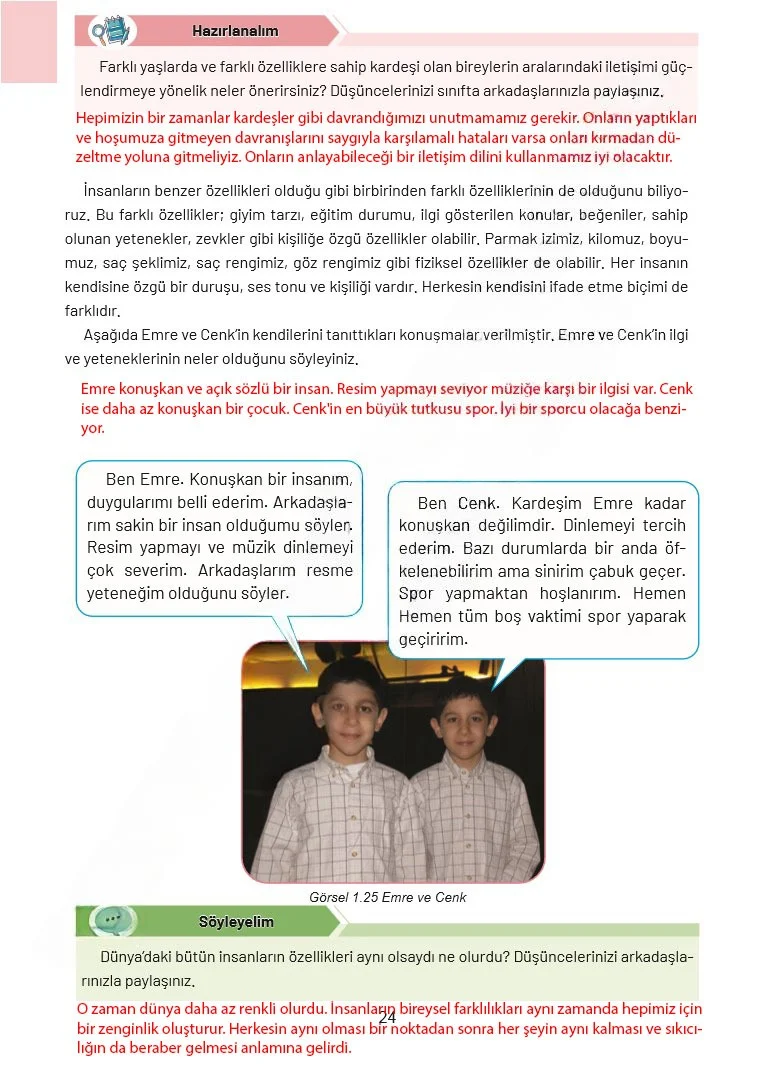 4. Sınıf Sosyal Bilgiler Ders Kitabı Cevapları Ferman Yayınları Sayfa 24 Çözüm Görseli