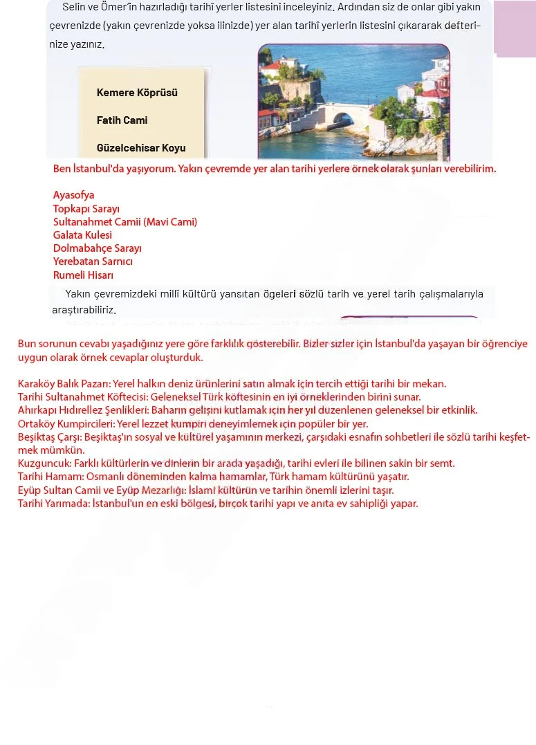 4. Sınıf Sosyal Bilgiler Ders Kitabı Cevapları Ferman Yayınları Sayfa 43 Çözüm Görseli