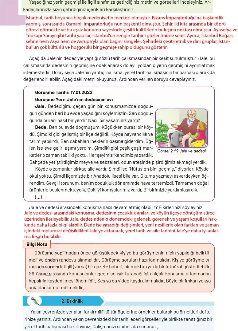 4. Sınıf Sosyal Bilgiler Ders Kitabı Cevapları Ferman Yayınları Sayfa 44 Çözüm Görseli