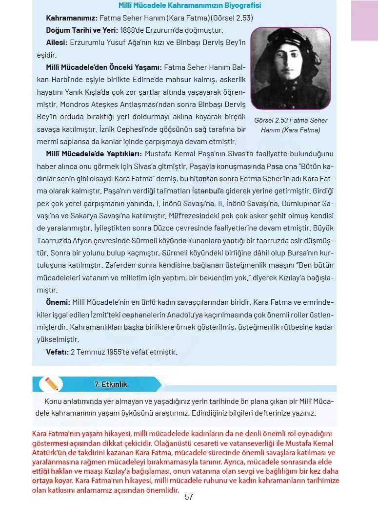 4. Sınıf Sosyal Bilgiler Ders Kitabı Cevapları Ferman Yayınları Sayfa 57 Çözüm Görseli