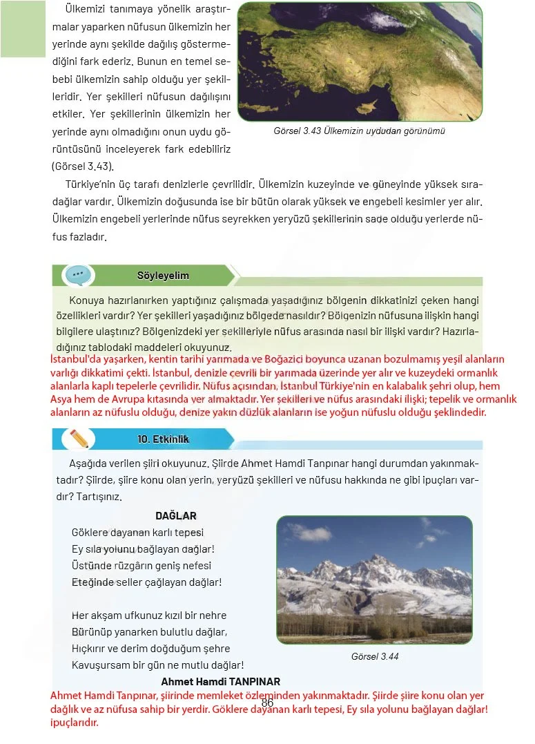 4. Sınıf Sosyal Bilgiler Ders Kitabı Cevapları Ferman Yayınları Sayfa 86 Çözüm Görseli