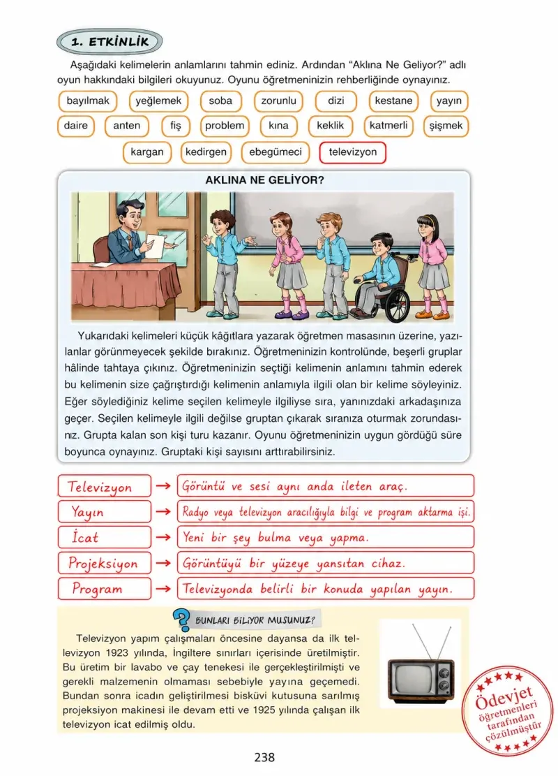 4. Sınıf Türkçe Ders Kitabı Cevapları Ada Yayınları Sayfa 238 Çözüm Görseli