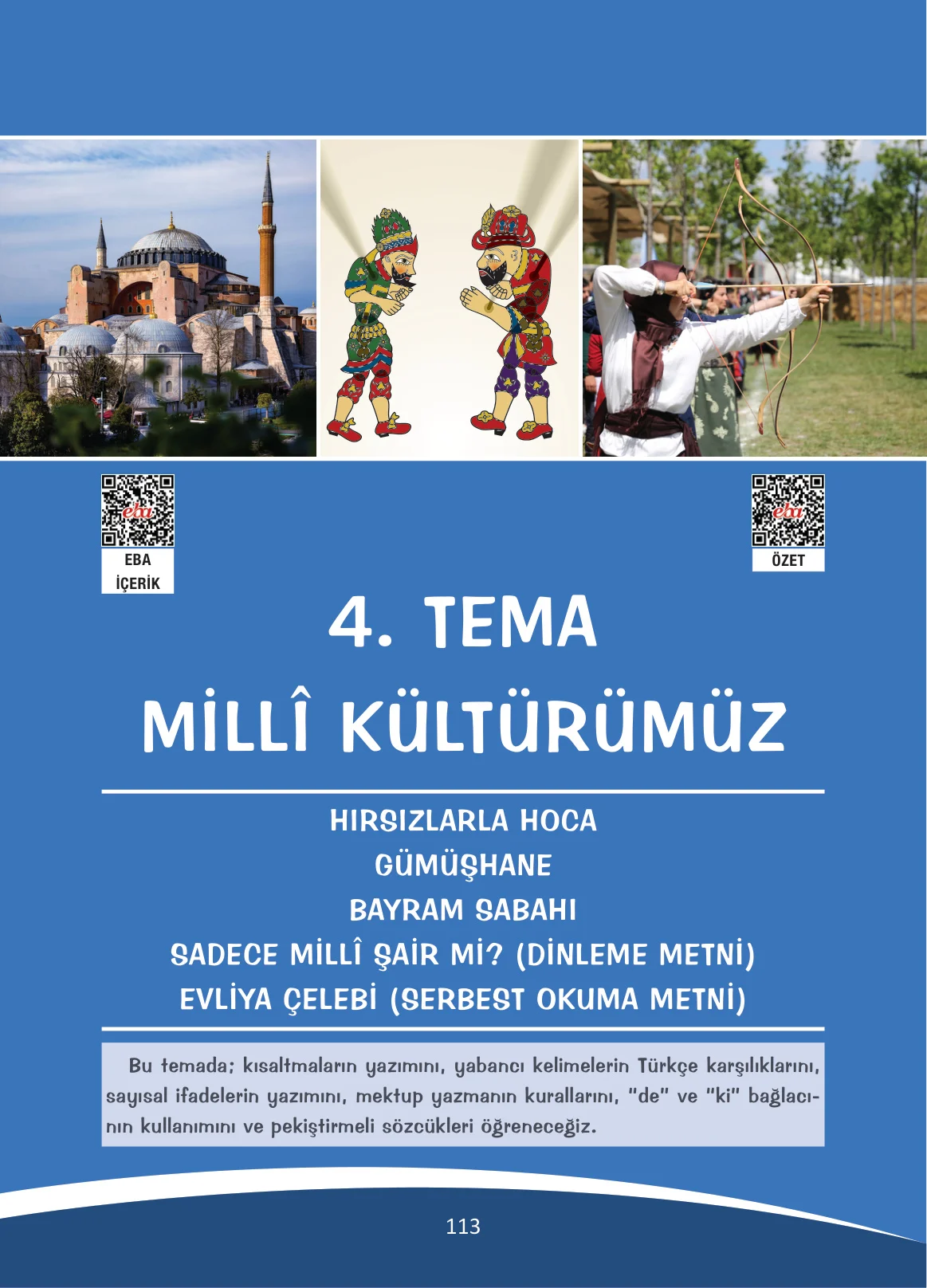 4. Sınıf Türkçe Ders Kitabı Cevapları Ada Yayınları Sayfa 113