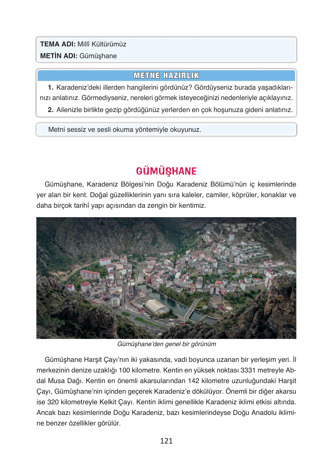 4. Sınıf Türkçe Ders Kitabı Cevapları Ada Yayınları Sayfa 121