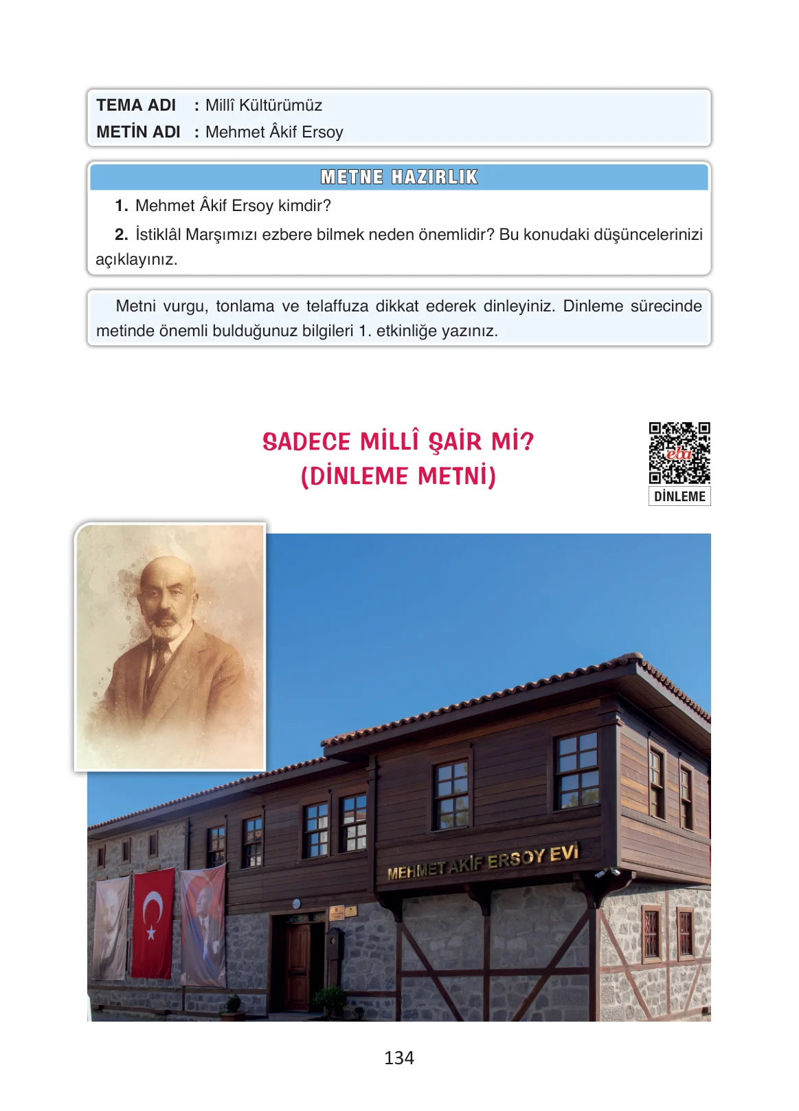 4. Sınıf Türkçe Ders Kitabı Cevapları Ada Yayınları Sayfa 134