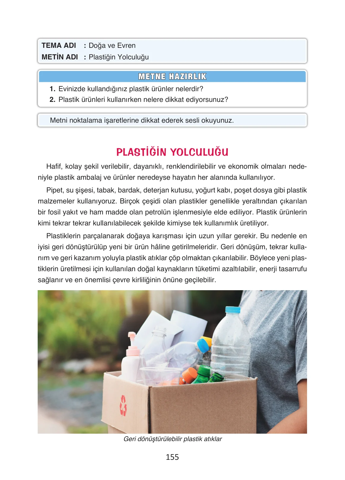 4. Sınıf Türkçe Ders Kitabı Cevapları Ada Yayınları Sayfa 155
