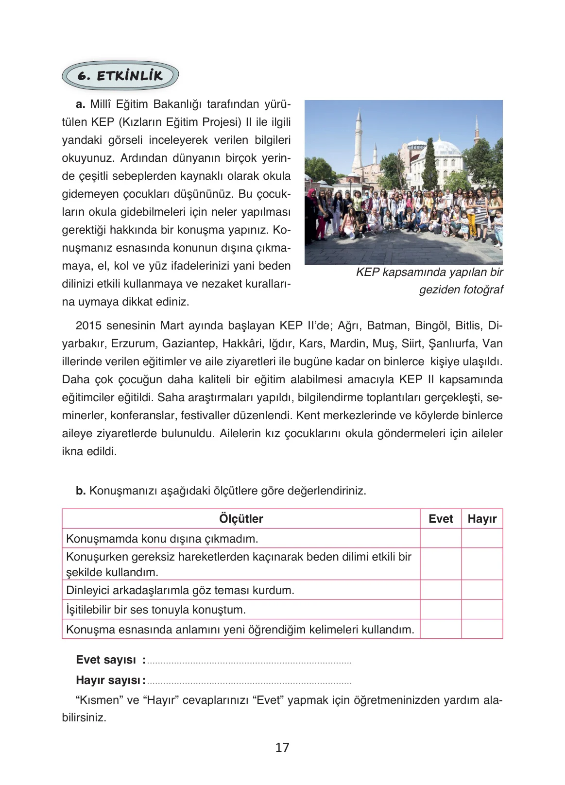 4. Sınıf Türkçe Ders Kitabı Cevapları Ada Yayınları Sayfa 17