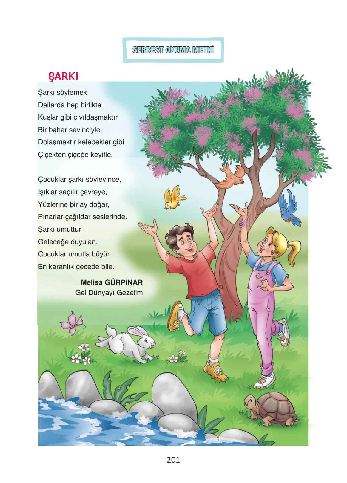 4. Sınıf Türkçe Ders Kitabı Cevapları Ada Yayınları Sayfa 201