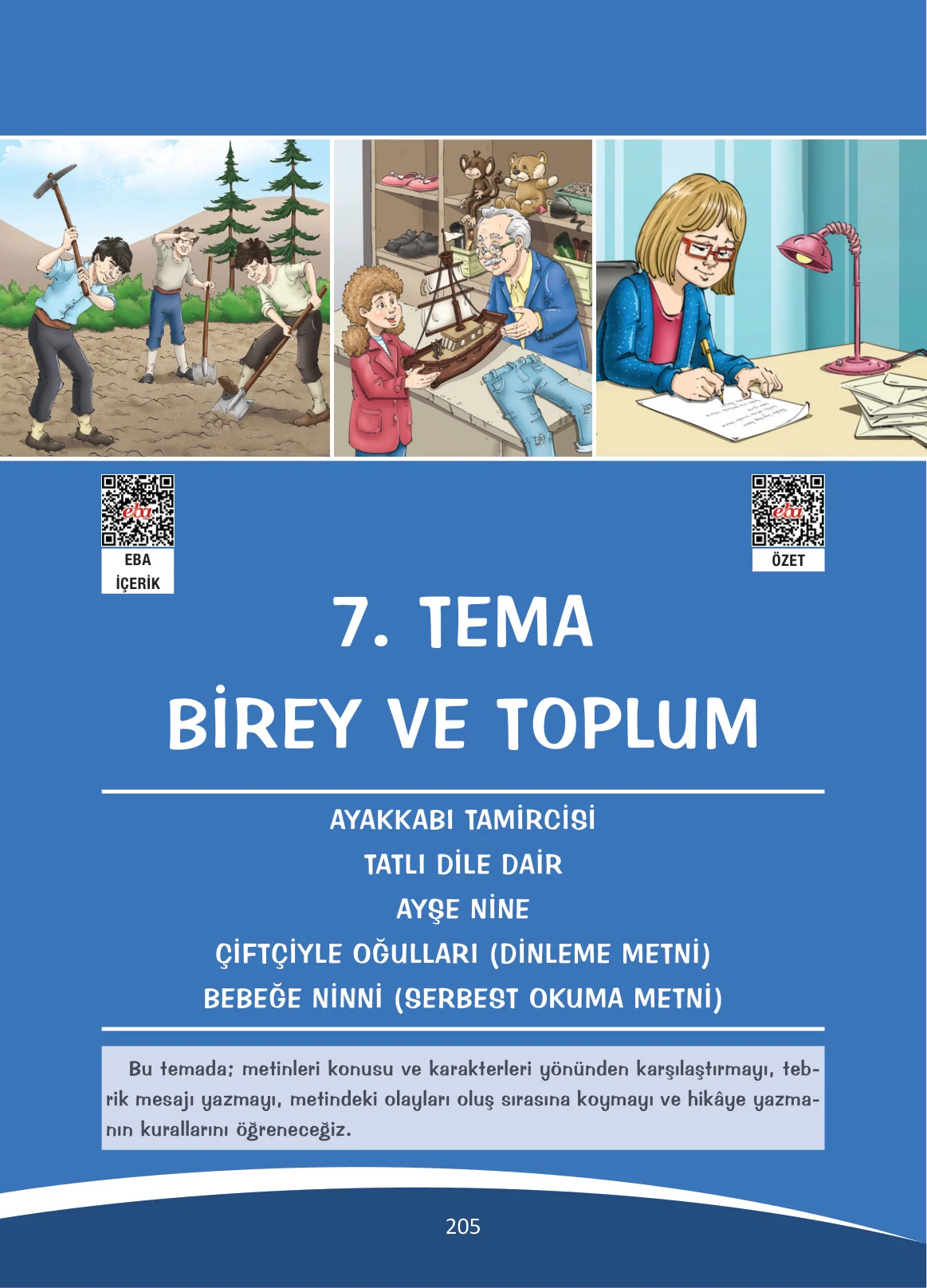 4. Sınıf Türkçe Ders Kitabı Cevapları Ada Yayınları Sayfa 205