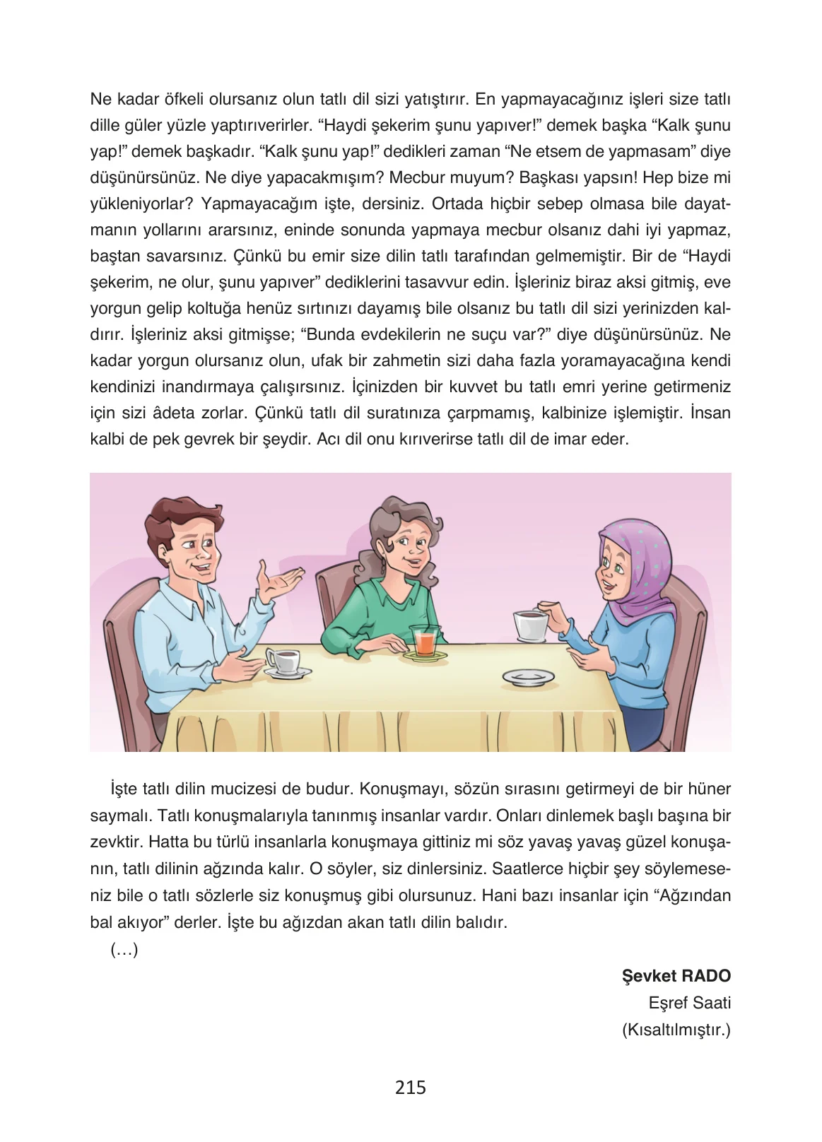 4. Sınıf Türkçe Ders Kitabı Cevapları Ada Yayınları Sayfa 215